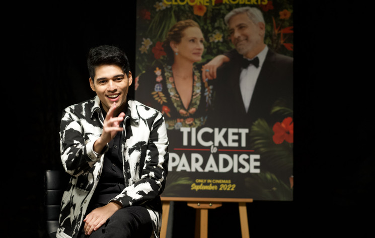 Maxime Bouttier ikut membintangi film Hollywood berjudul Ticket to Paradise. (Supriyanto/tabloidbintang.com)