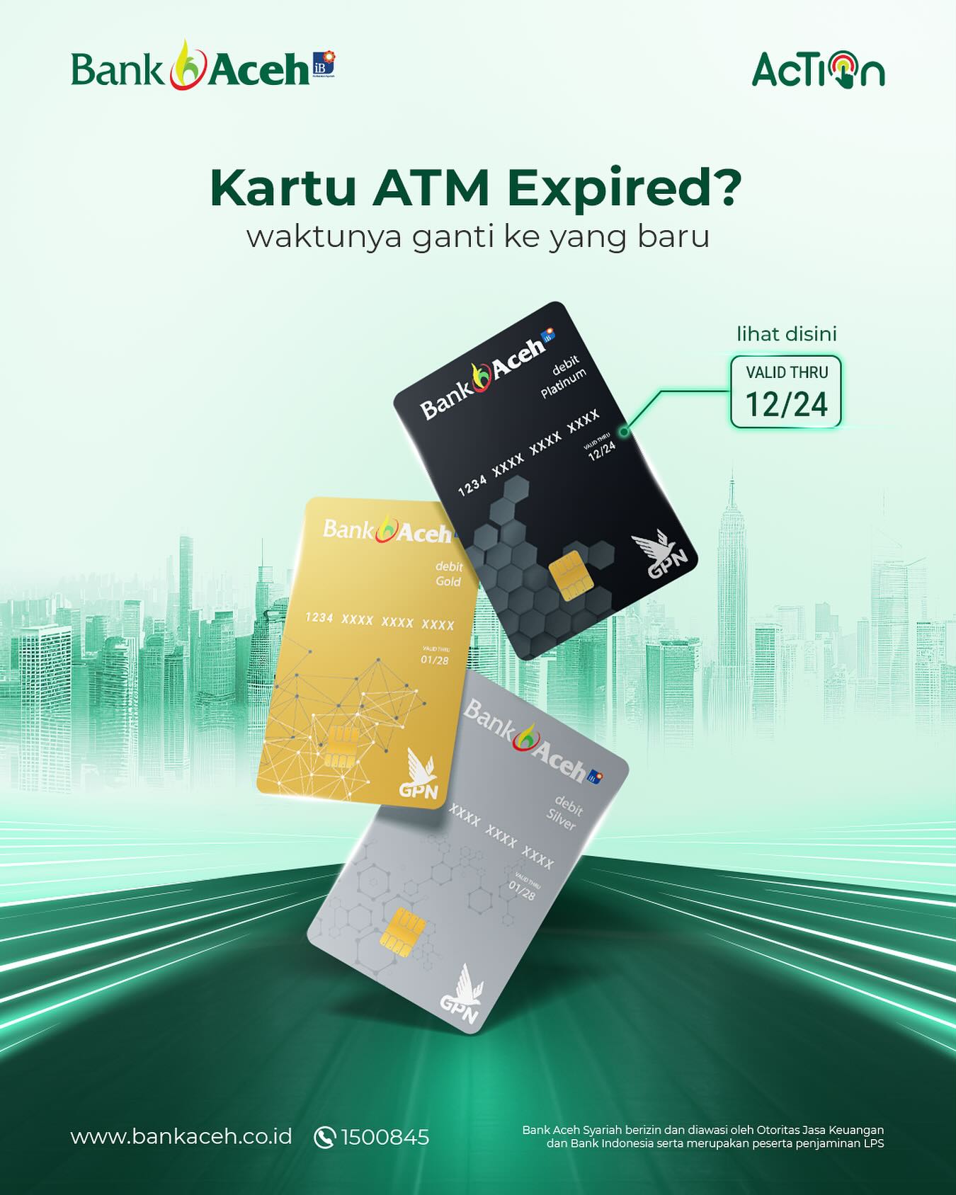 Kartu ATM Expired Bank Aceh Syariah