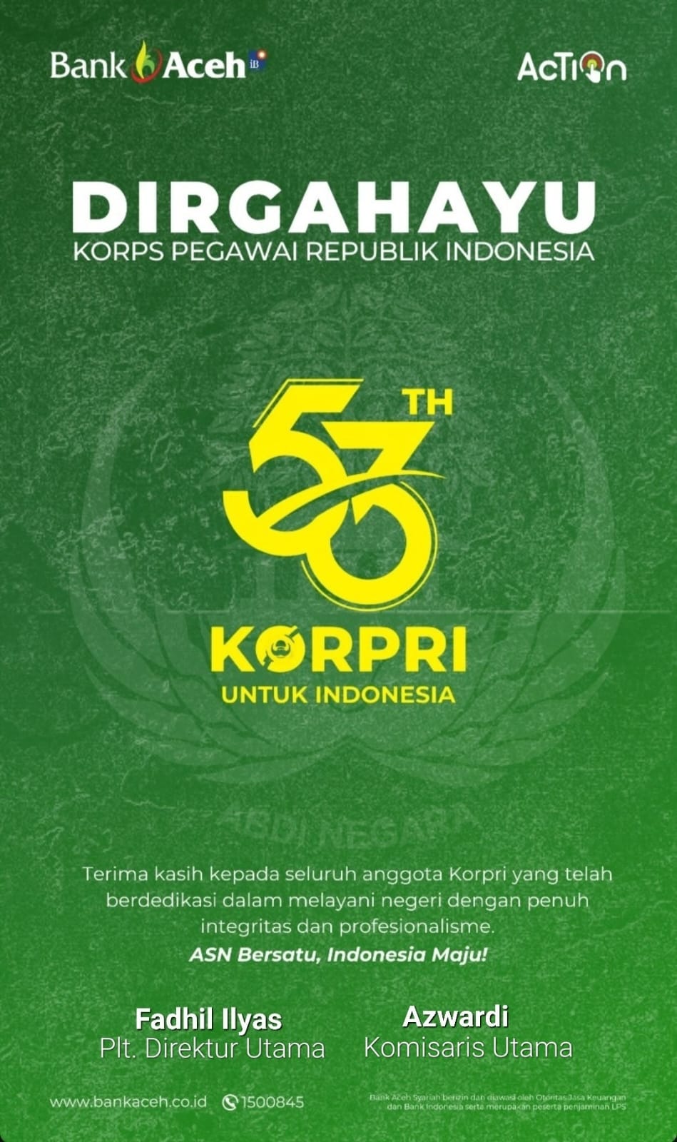 Selamat Memperingati Hari KORPRI ke-53