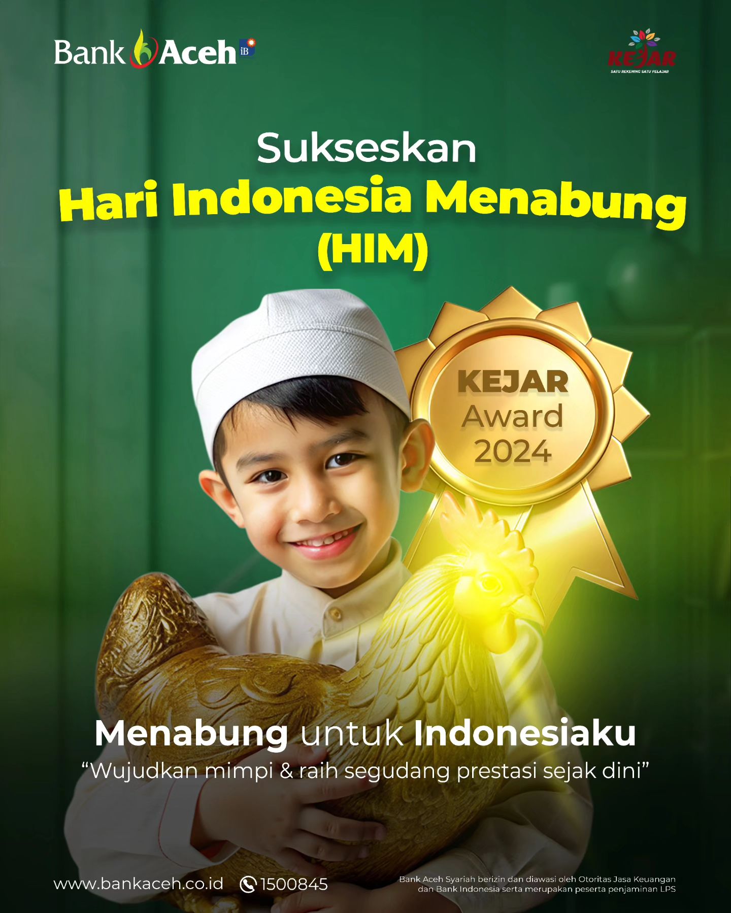 Sukseskan Hari Indonesia Menabung (HIM) dari Bank Aceh Syariah - 1 Juli 2024