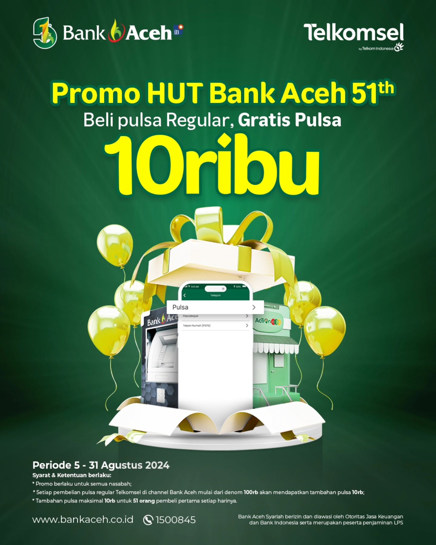 Promo HUT Bank Aceh 51 Tahun