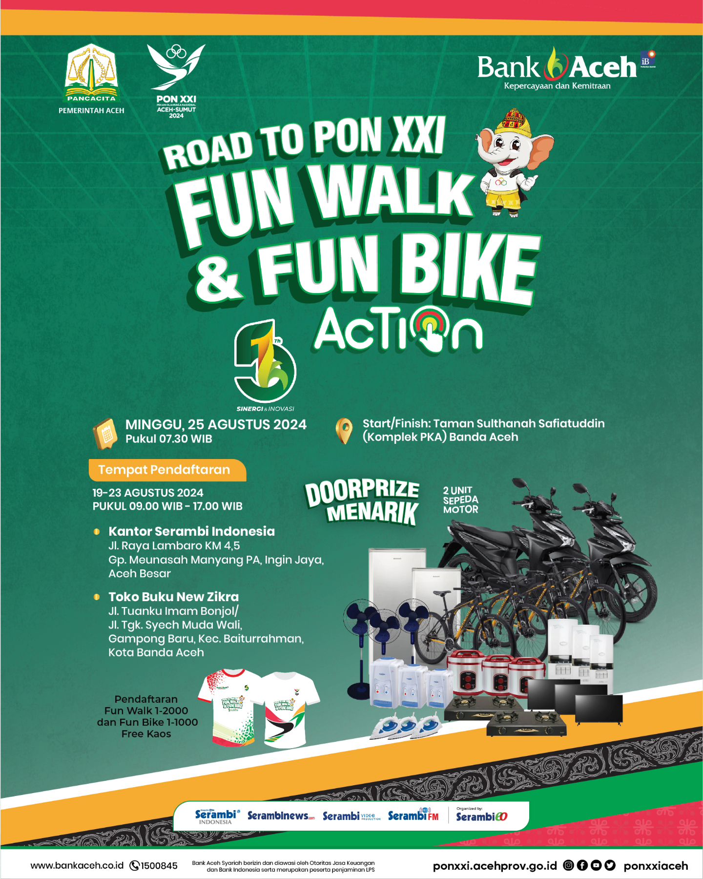 Road To PON XXI Fun Walk & Fun Bike Action Bank Aceh