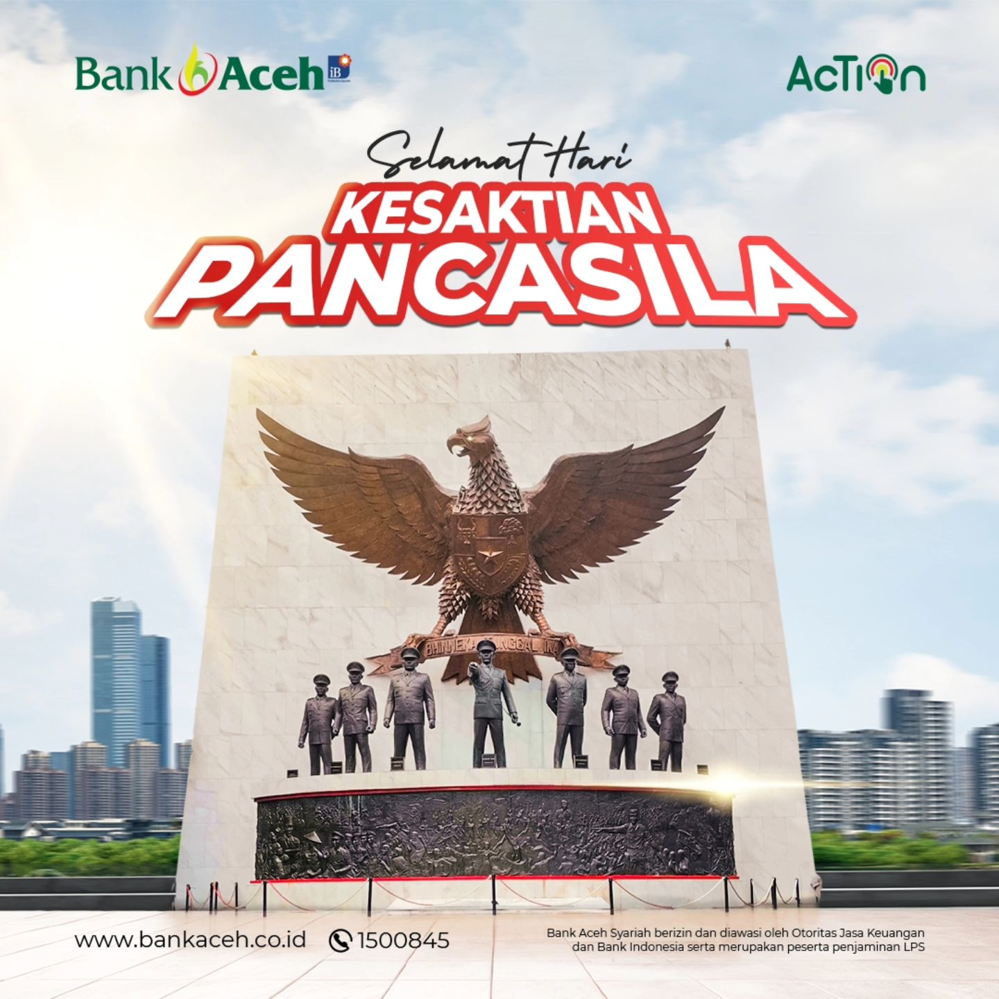 Hari Kesaktian Pancasila dari Bank Aceh Syariah